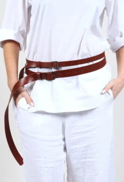 Twin Belt in Cinnamon
