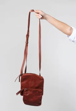 Twin Pocket Bag in Waxy Cinnamon