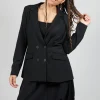 Two Row Jacket in Black
