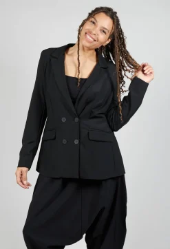 Two Row Jacket in Black