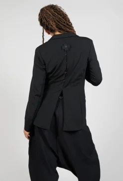 Two Row Jacket in Black