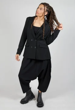 Two Row Jacket in Black