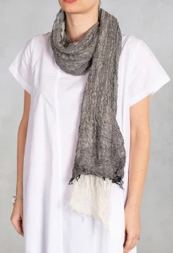 Two Toned Scarf in White/Black