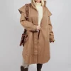 Tyfon Coat in Camel Tweed