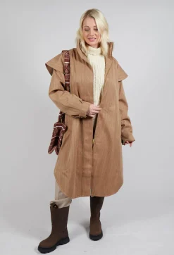 Tyfon Coat in Camel Tweed