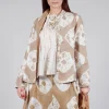 Ulla Padded Jack in Beige and Cream