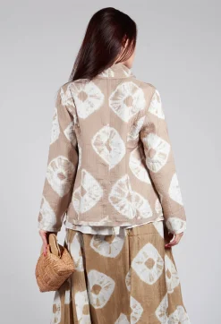 Ulla Padded Jack in Beige and Cream
