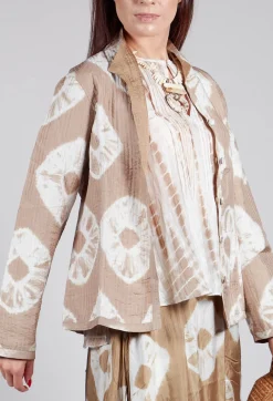 Ulla Padded Jack in Beige and Cream