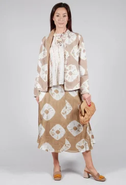 Ulla Padded Jack in Beige and Cream