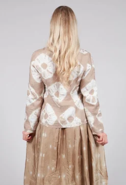 Ulla Padded Jack in Beige and Cream
