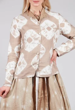 Ulla Padded Jack in Beige and Cream