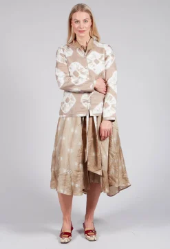 Ulla Padded Jack in Beige and Cream