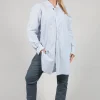 Unisex Charles Shirt in Blue Stripes