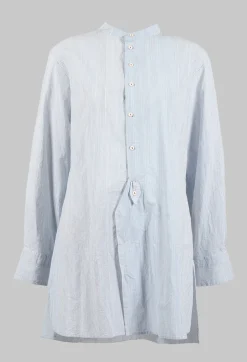 Unisex Charles Shirt in Blue Stripes