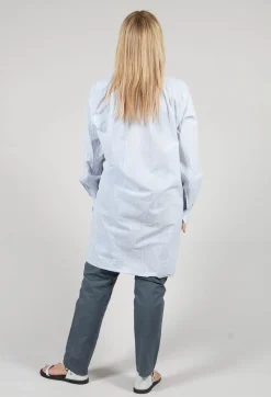 Unisex Charles Shirt in Blue Stripes