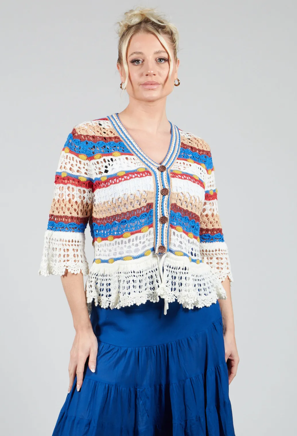 Uruguay Cardigan in Ecru