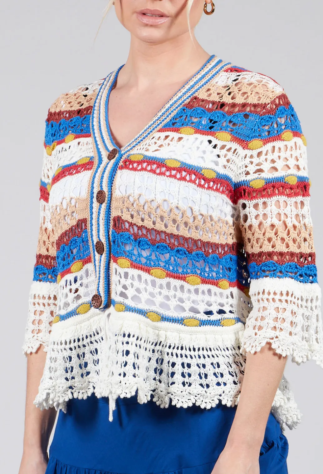 Uruguay Cardigan in Ecru