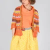 Uruguay Cardigan in Orange