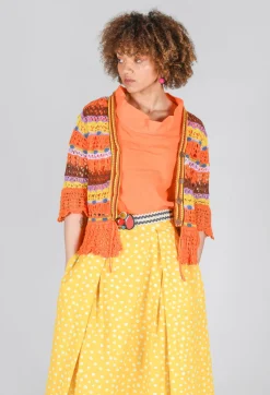 Uruguay Cardigan in Orange