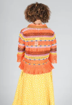 Uruguay Cardigan in Orange