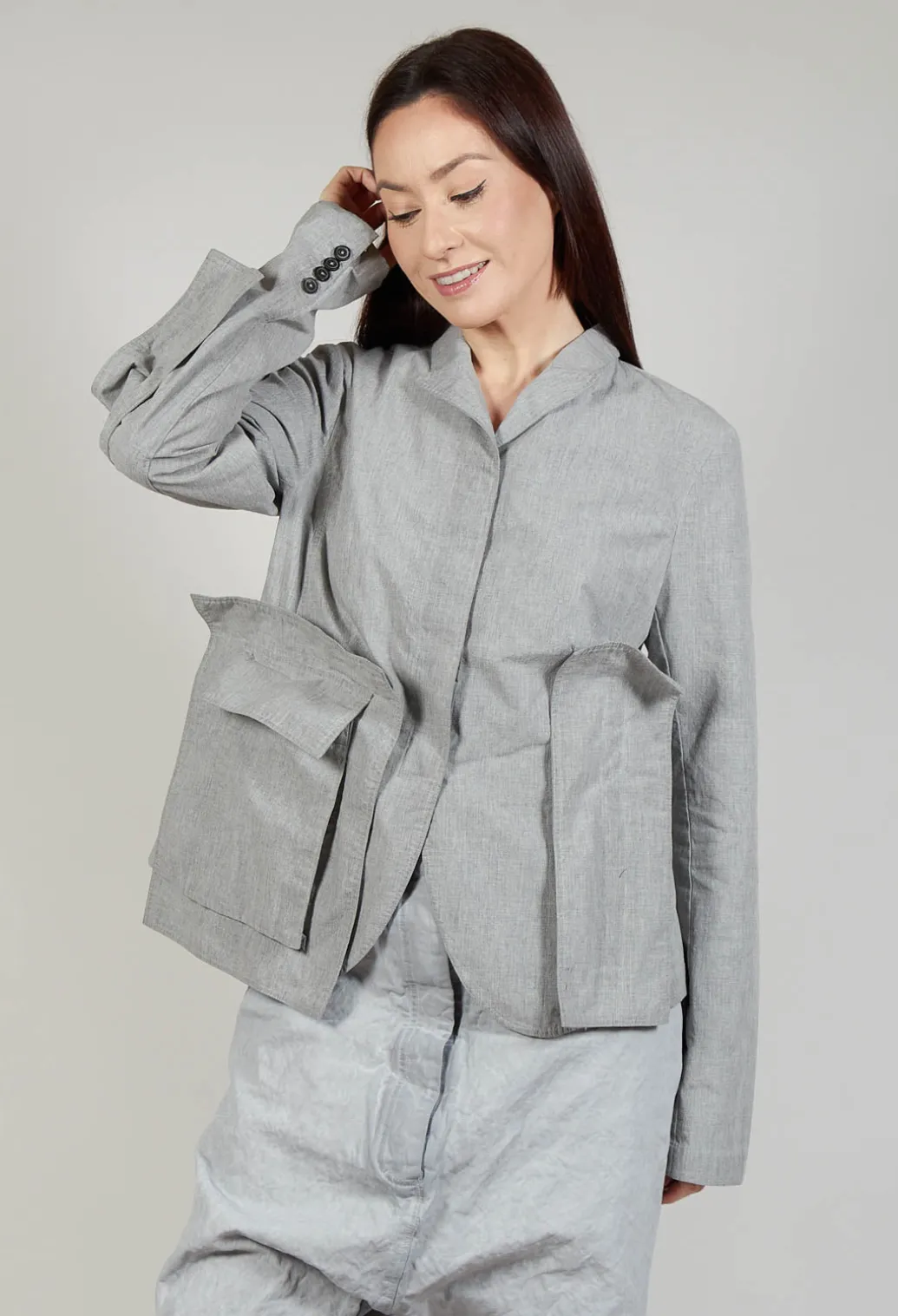 Utility Jacket in C.Coal 10% Mel