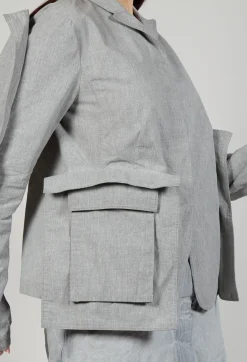 Utility Jacket in C.Coal 10% Mel