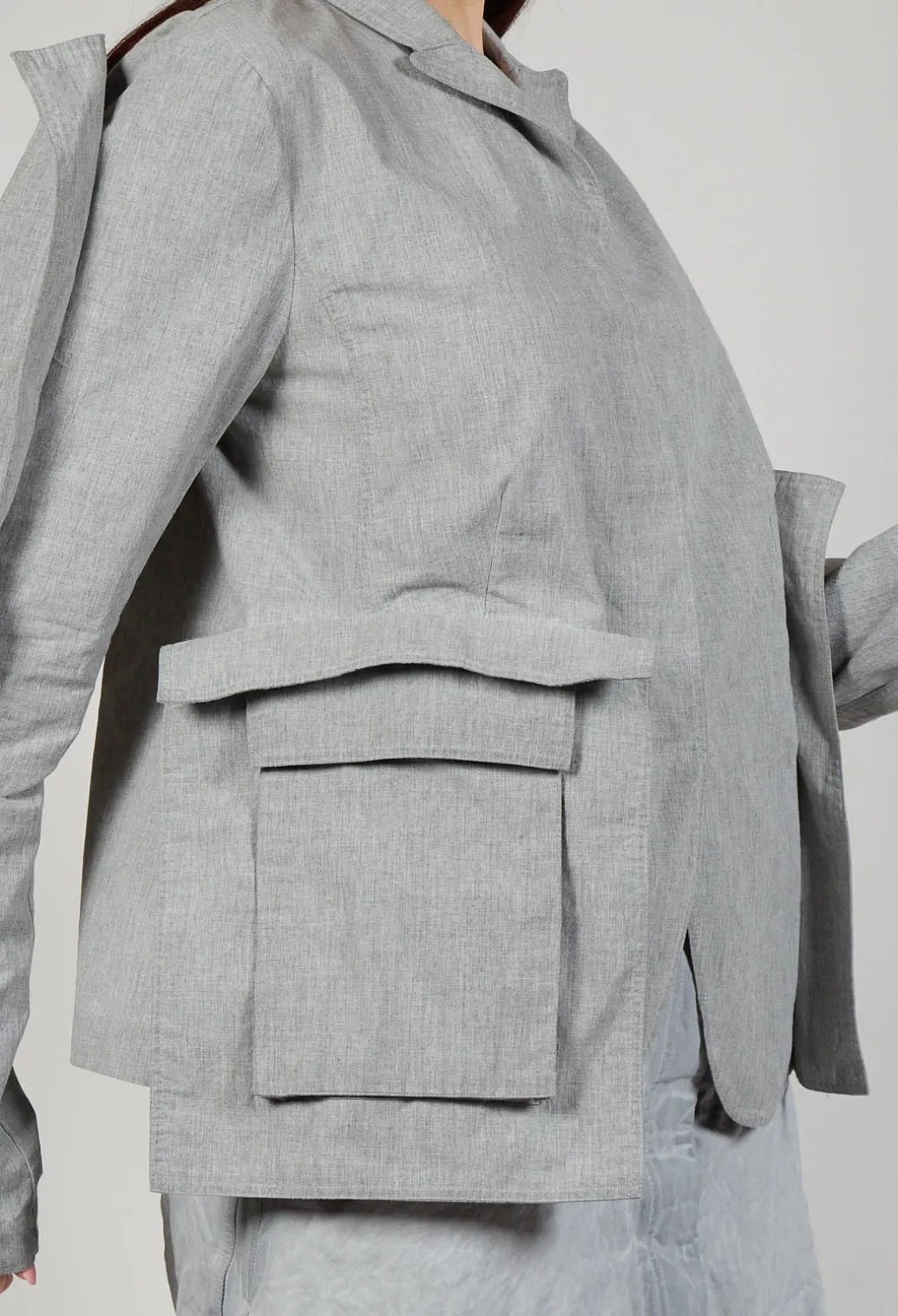 Utility Jacket in C.Coal 10% Mel