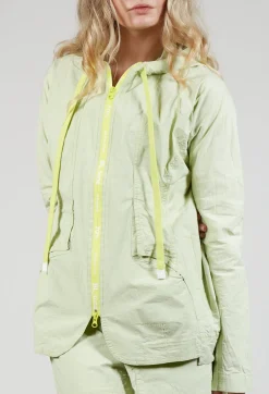 Utility Jacket with Hood in Sun Check
