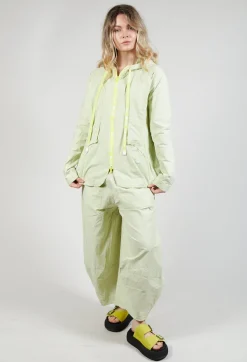 Utility Jacket with Hood in Sun Check