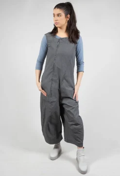 Utility Jumpsuit with Zip Detail in Black Check