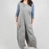 Utility Jumpsuit with Zip Detail in Olive Check