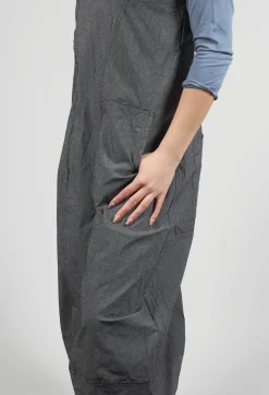 Utility Jumpsuit with Zip Detail in Black Check