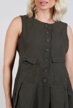 Utility Style Dress in Jungle