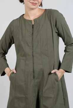 Utility Style Dress in Khaki