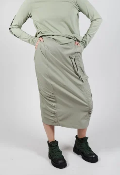 Utility Style Pencil Skirt in Defender