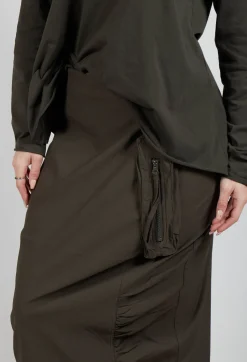 Utility Style Pencil Skirt in Jungle