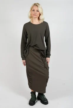 Utility Style Pencil Skirt in Jungle