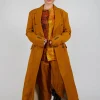 Utility Trench Coat in Tumeric