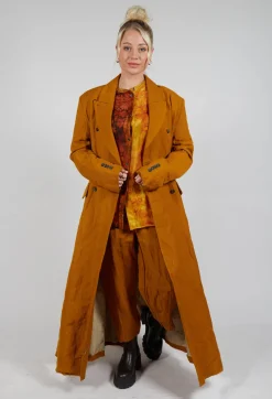 Utility Trench Coat in Tumeric