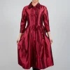 Valina Dress in Rouge