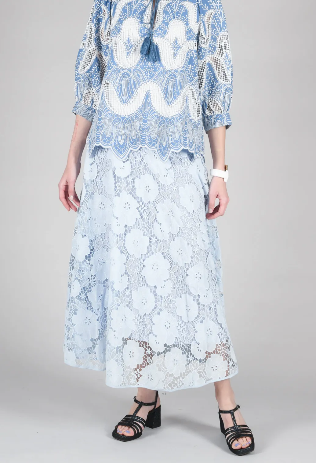 Vanessa Skirt in Bleu and Petr