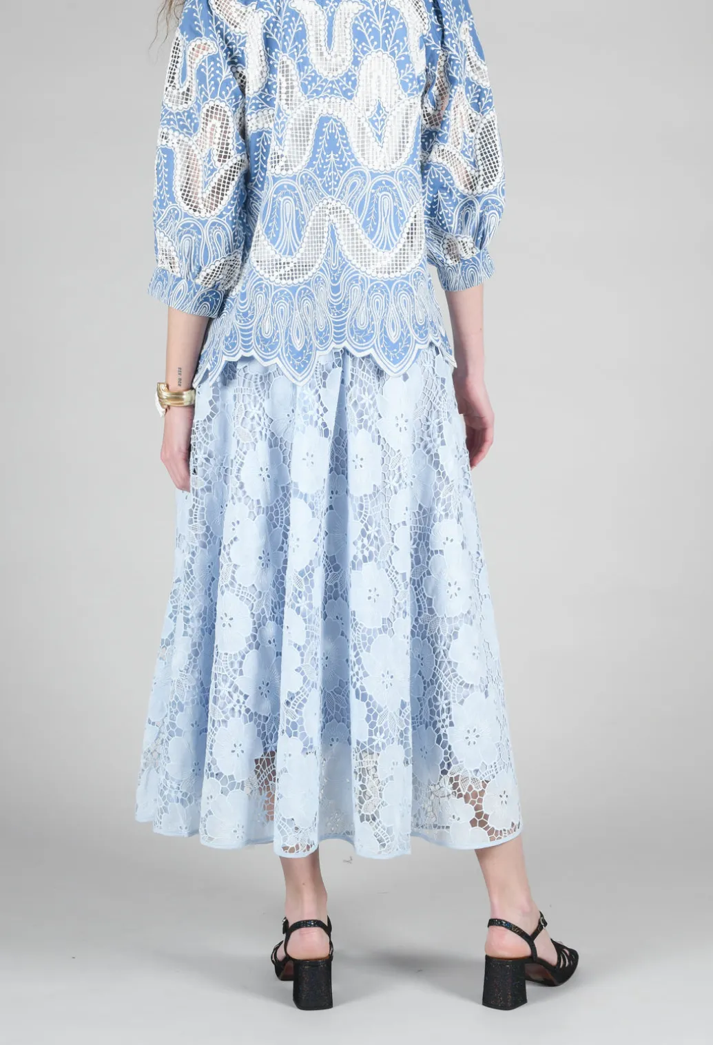 Vanessa Skirt in Bleu and Petr
