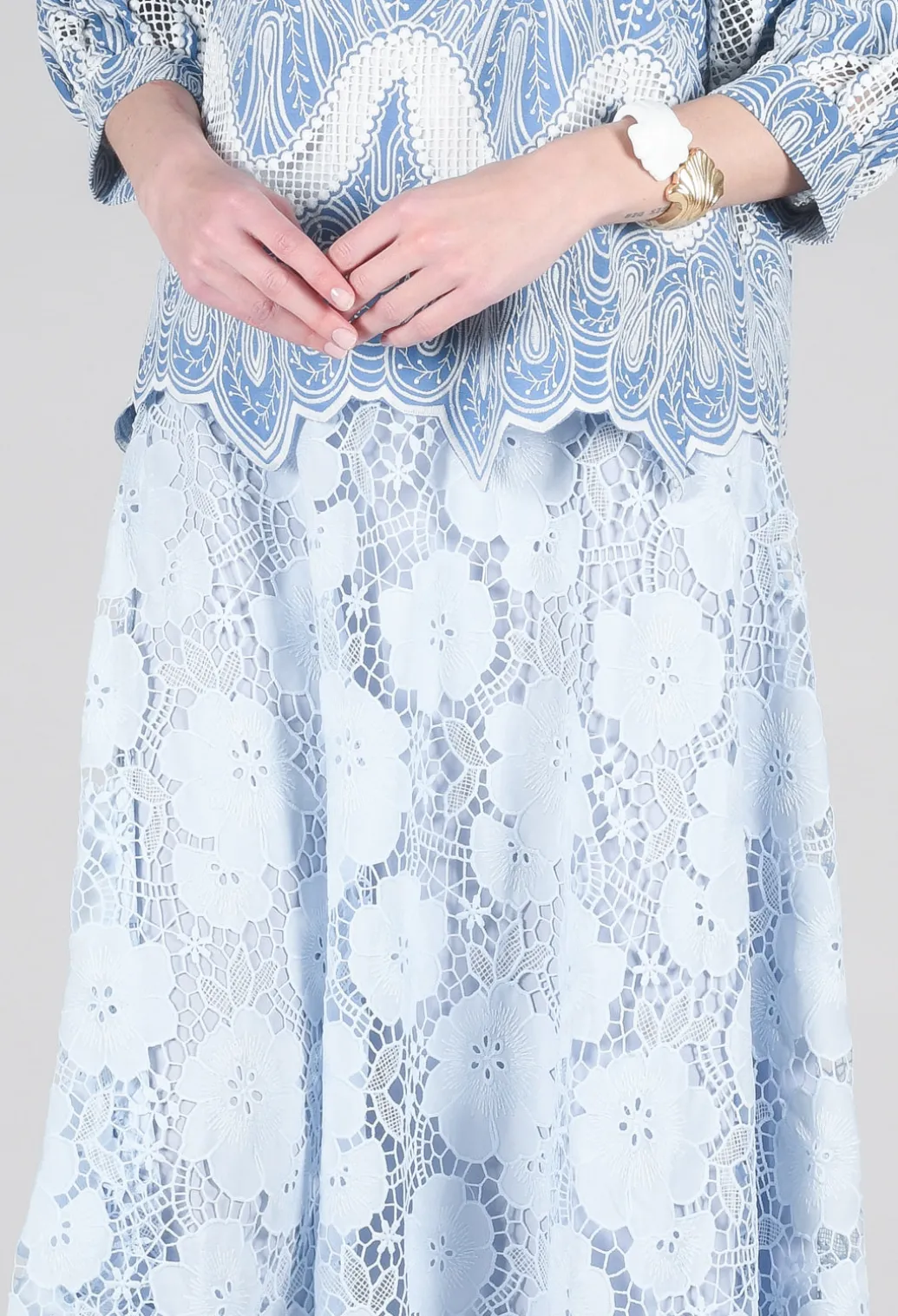 Vanessa Skirt in Bleu and Petr