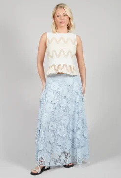 Vanessa Skirt in Bleu and Petr