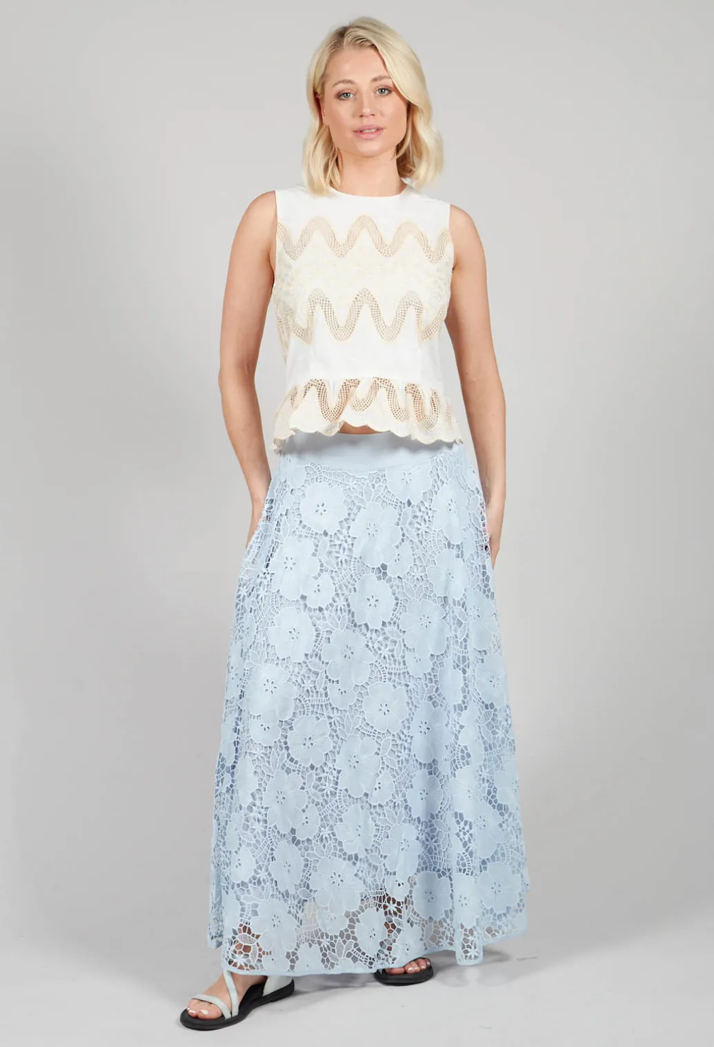 Vanessa Skirt in Bleu and Petr