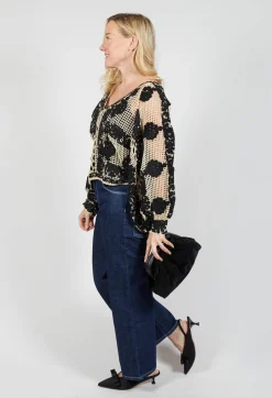 Velluto Liscio Bag in Nero