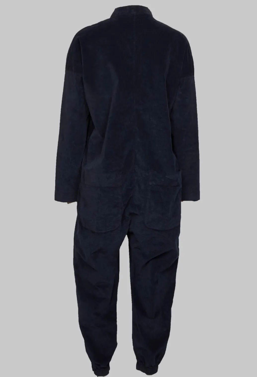 Velvet Jumpsuit in Navy