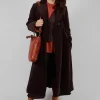 Velvet Long Coat in Chocolate