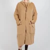 Velvet Loose Coat In Sugar