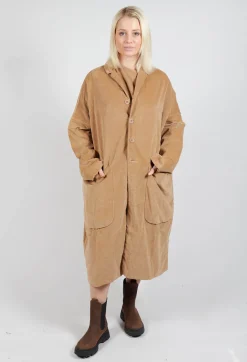 Velvet Loose Coat In Sugar